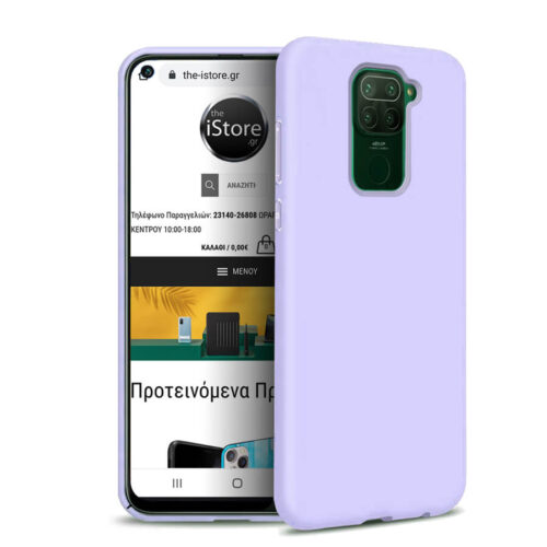 Rubber Silk Case Violet Xiaomi Redmi Note 9 ΘΗΚΕΣ RUBBER SILK