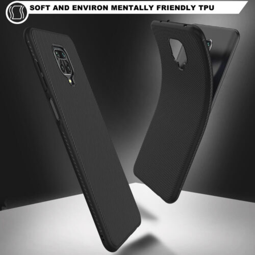 LENUO Twill Texture Black Case Xiaomi Redmi Note 9S ΘΗΚΕΣ LENUO