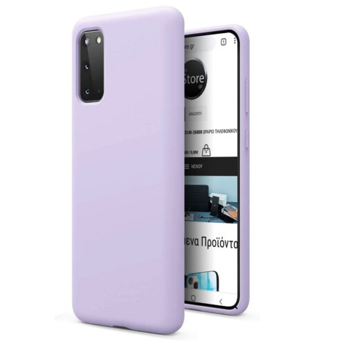 Rubber Silk Case Violet Samsung Galaxy S20 ΘΗΚΕΣ RUBBER SILK