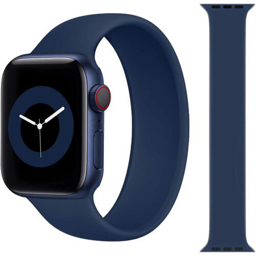 Stoband Hera Solo Loop Series Silicone Midnight Blue Λουράκι Apple Watch 42/44/45/46/49mm (Size: M) APPLE WATCH Stoband