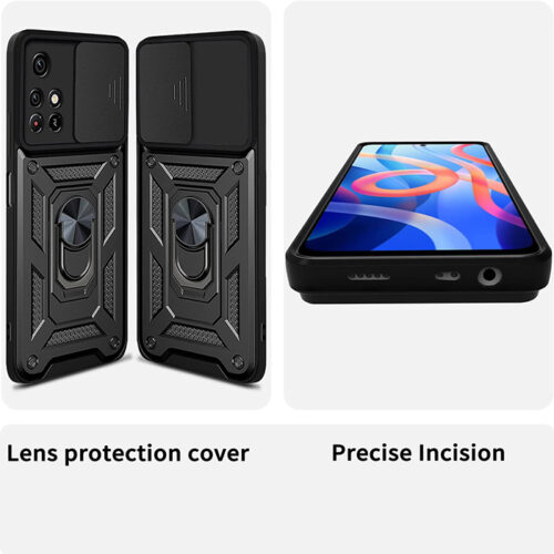 Combo Kickstand Slide Camera Case Rose Gold Xiaomi Poco M4 Pro 5G ΘΗΚΕΣ OEM