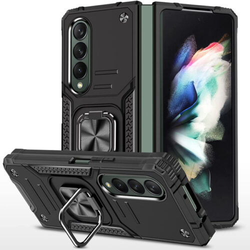 Armor Ringstand Case Black Samsung Galaxy Z Fold4 5G ΘΗΚΕΣ OEM