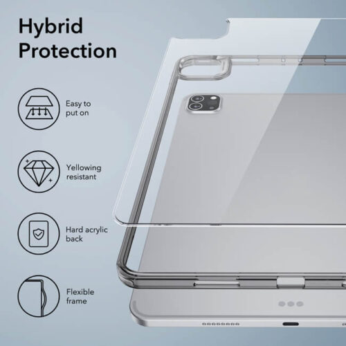 ESR Classic Hybrid Clear Black Case iPad Pro 12,9 2022/2021 ΘΗΚΕΣ ESR