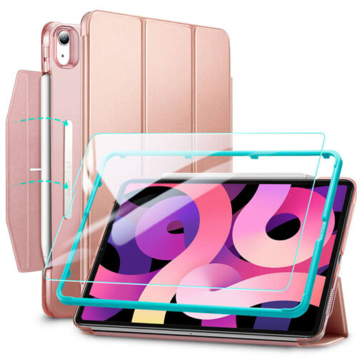 ESR Set Yippee Trifold Case Rose Gold + Tempered Glass iPad Air 4 ΘΗΚΕΣ ESR