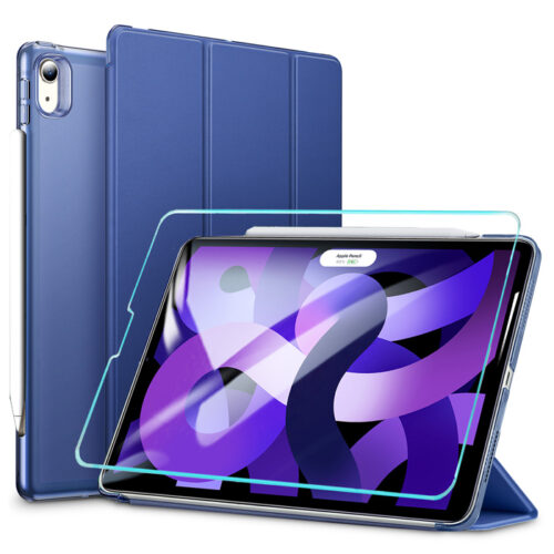 ESR Set Ascend Trifold Case Navy Blue + Tempered Glass iPad Air 4/5 ΘΗΚΕΣ ESR