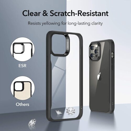 ESR iPhone 12/12 Pro Sidekick Armor Case Clear Black ΘΗΚΕΣ ESR