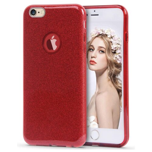 Hybrid Strass Full Red Case iPhone 6/6s ΘΗΚΕΣ Forcell
