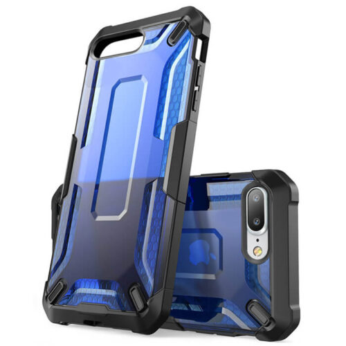 Hybrid Armor Case Clear Blue iPhone 7 Plus/8 Plus ΘΗΚΕΣ OEM