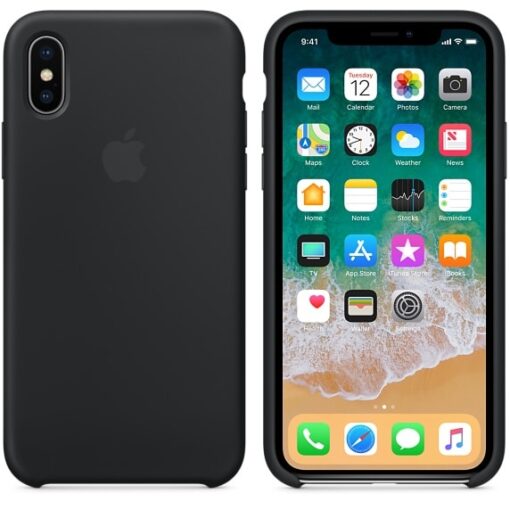 Premium Silicone Case Black iPhone X ΘΗΚΕΣ Premium
