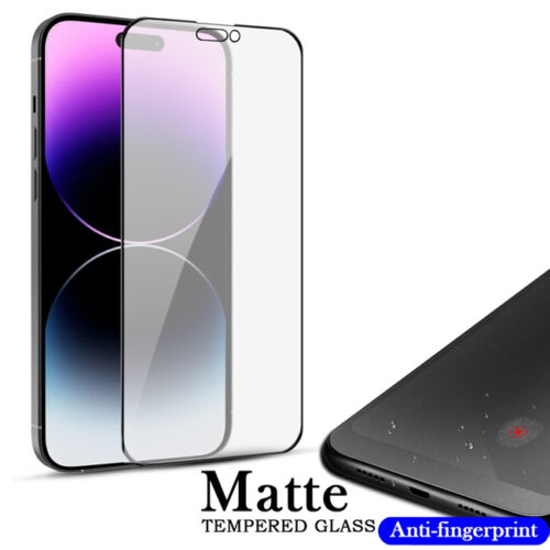 Matte Anti-Fingerprint Full Glue Tempered Glass iPhone 14 Pro ΠΡΟΣΤΑΣΙΑ ΟΘΟΝΗΣ OEM