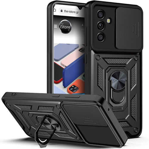 Combo Kickstand Slide Camera Case Black Samsung Galaxy A54 ΘΗΚΕΣ OEM