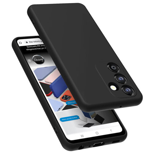 Rubber Silk Case Black Samsung Galaxy A54 ΘΗΚΕΣ OEM