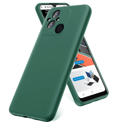 Rubber Silk Case Green Xiaomi Redmi 12C ΘΗΚΕΣ OEM