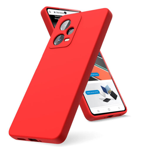 Θήκη Rubber Silk Red Xiaomi Redmi Note 12 Pro+ 5G ΘΗΚΕΣ OEM