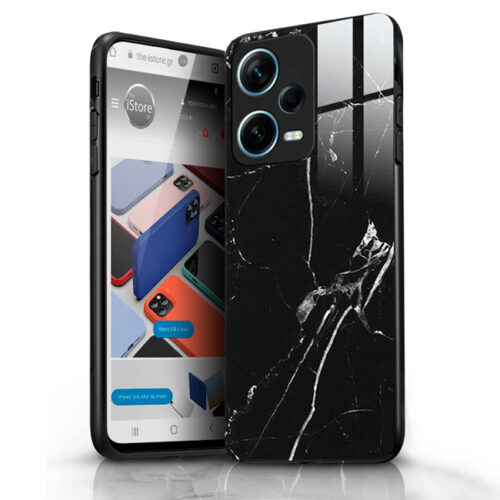 Glossy Marble Black Case Xiaomi Redmi Note 12 5G ΘΗΚΕΣ OEM
