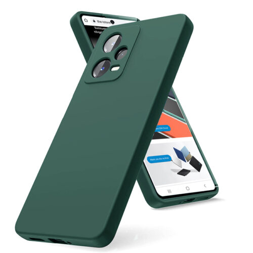 Θήκη Rubber Silk Green Xiaomi Redmi Note 12 5G ΘΗΚΕΣ Orso
