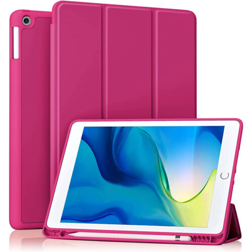 OEM Soft TPU Flexible Pencil Holder Case Hot Pink iPad 9,7 2017/2018 ΘΗΚΕΣ OEM