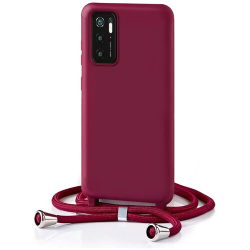 Θήκη Orso Soft TPU Κορδόνι Wine Xiaomi Redmi Note 10 5G ΘΗΚΕΣ OEM