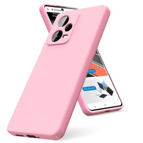 Θήκη Rubber Silk Pink Xiaomi Redmi Note 12 Pro 5G ΘΗΚΕΣ Orso