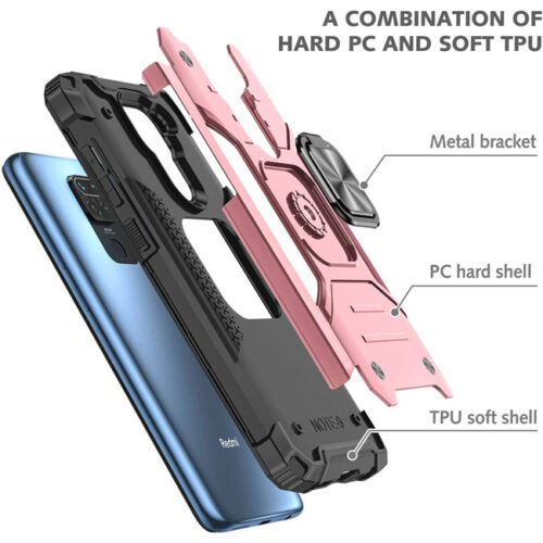 Θήκη Armor Ringstand Case Rose Gold Xiaomi Redmi Note 9 ΘΗΚΕΣ OEM