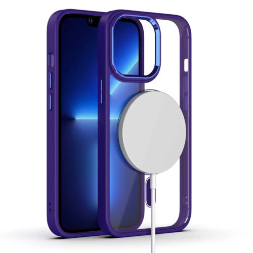 Θήκη iPhone 14/13 Orso MagSafe Metal Tone Clear Purple ΘΗΚΕΣ Orso