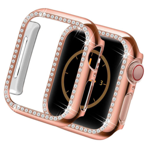 Θήκη Hard Diamonds Rose Gold Apple Watch 45mm APPLE WATCH ΟΕΜ