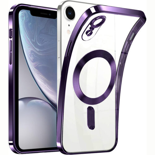 Θήκη iPhone XR Silicone MagSafe Clear Purple ΘΗΚΕΣ ΟΕΜ