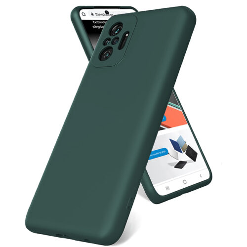 Θήκη Rubber Silk Case Dark Green Xiaomi Redmi Note 10 Pro ΘΗΚΕΣ OEM