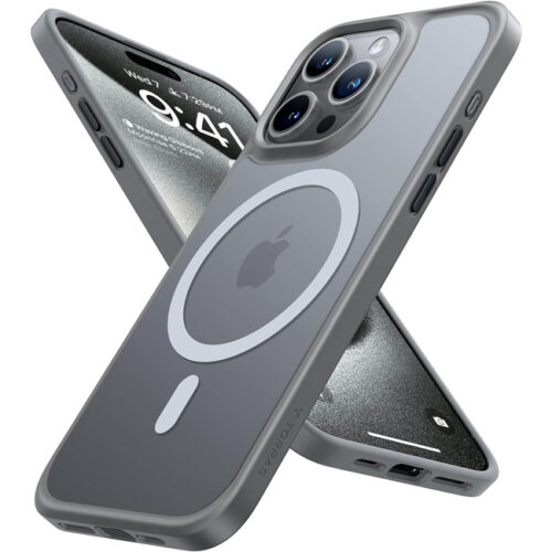 Θήκη Torras Guardian MagSafe Titanium Grey iPhone 15 Pro ΘΗΚΕΣ TORRAS