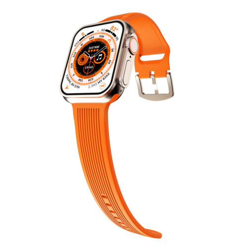 Orso Ribbed Silicone Orange Λουράκι Apple Watch 42/44/45/46/49mm APPLE WATCH Orso