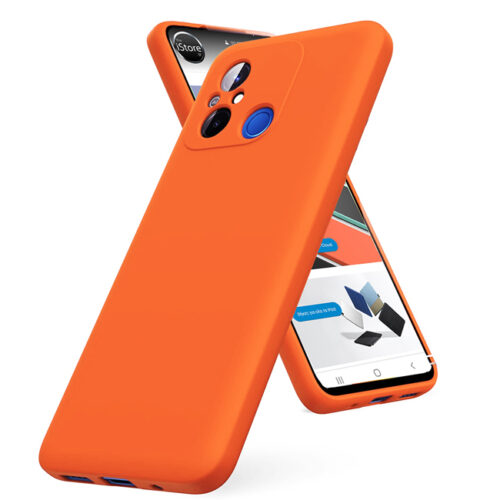 Θήκη Rubber Silk Orange Xiaomi Redmi 12C ΘΗΚΕΣ OEM
