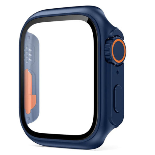 2-in-1 Switch to Ultra Hard Frame Blue + Tempered Glass Apple Watch 45mm APPLE WATCH Orso