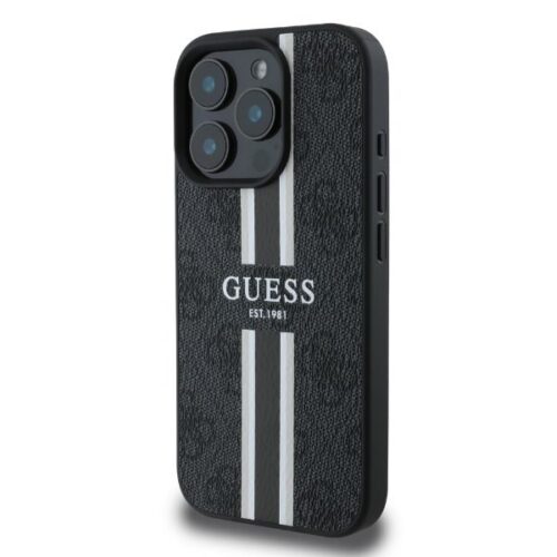 Θήκη Guess 4G Stripes Logo Magsafe Black iPhone 16 Pro ΘΗΚΕΣ Guess