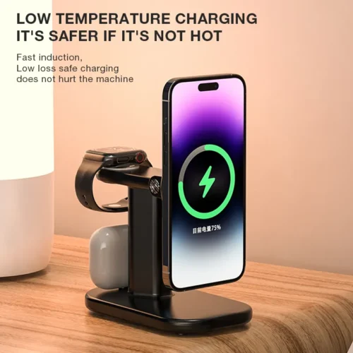 Jellico 3in1 Magsafe Rotative Charging Station Black (W13) APPLE WATCH Jellico