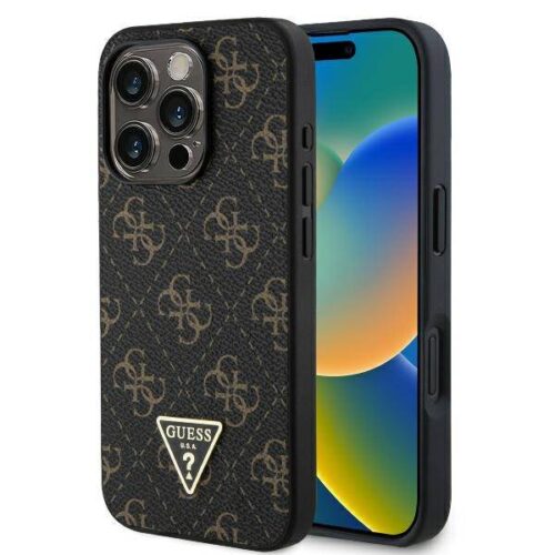 Θήκη Guess 4G Triangle Metal Logo Black iPhone 16 Pro ΘΗΚΕΣ Guess