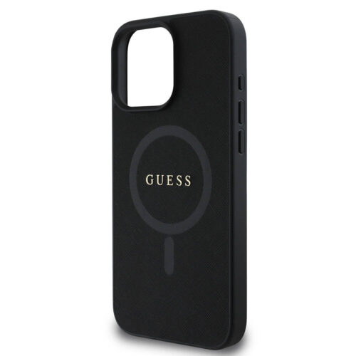 Θήκη Guess Saffiano Classic Logo Magsafe Black iPhone 16 Pro ΘΗΚΕΣ Guess