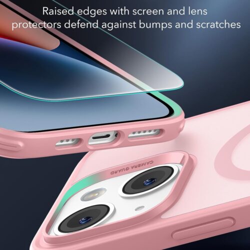 (2+1 Pack) Full Protection Pro Set ESR Classic HaloLock MagSafe Frosted Pink iPhone 14/13 ΘΗΚΕΣ ESR