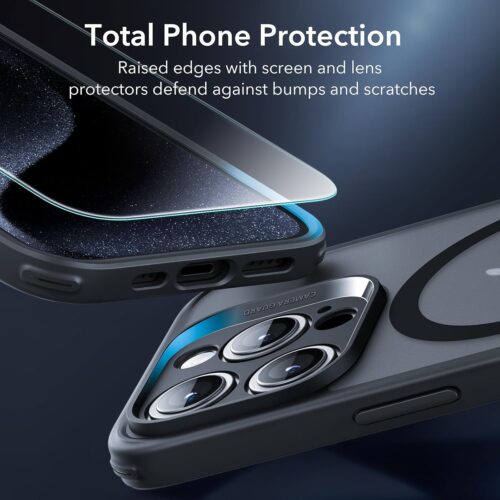 Full Protection Pro Set ESR Classic HaloLock MagSafe Frosted Black iPhone 15 Pro ΘΗΚΕΣ ESR